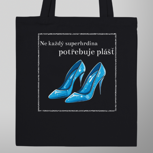 Černá taška na podpatcích Superhero Heels