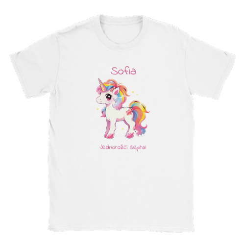 Dětské tričko Unicorn Whisperer s duhovou hvězdou