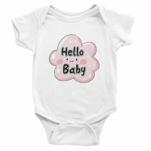 Personalizované body Hello Baby s obláčkem