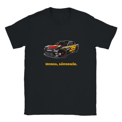 Tričko Black Flame Racer – Personalizovaný design závodního auta Nascar