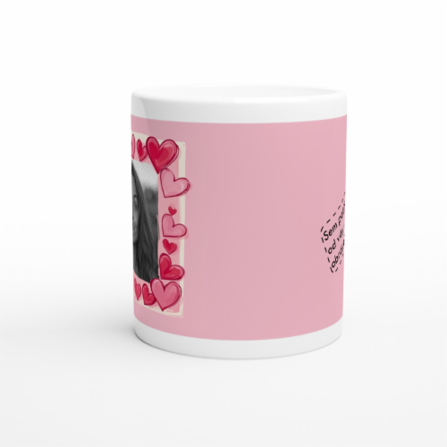 Personalizovaný hrníček s rámem srdíček image 2