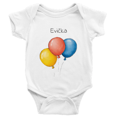 Dětské body Tři malé balónky