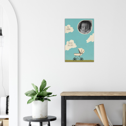 Název produktu: Vítej na světě – Personalizovaný plakát k narození miminka 40x60 image 2