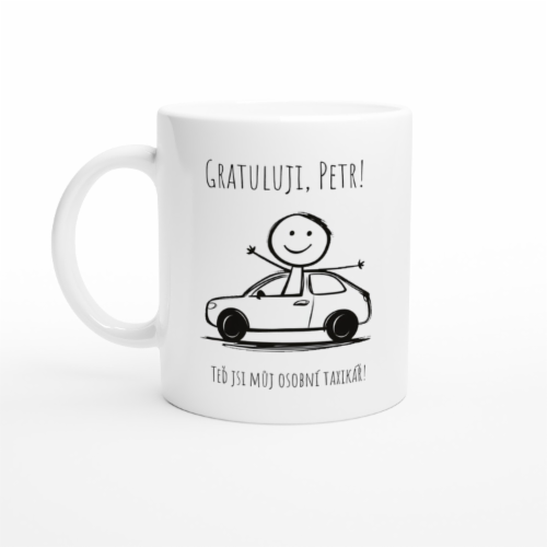Hrnek pro nového řidiče - personalizovaný dárek